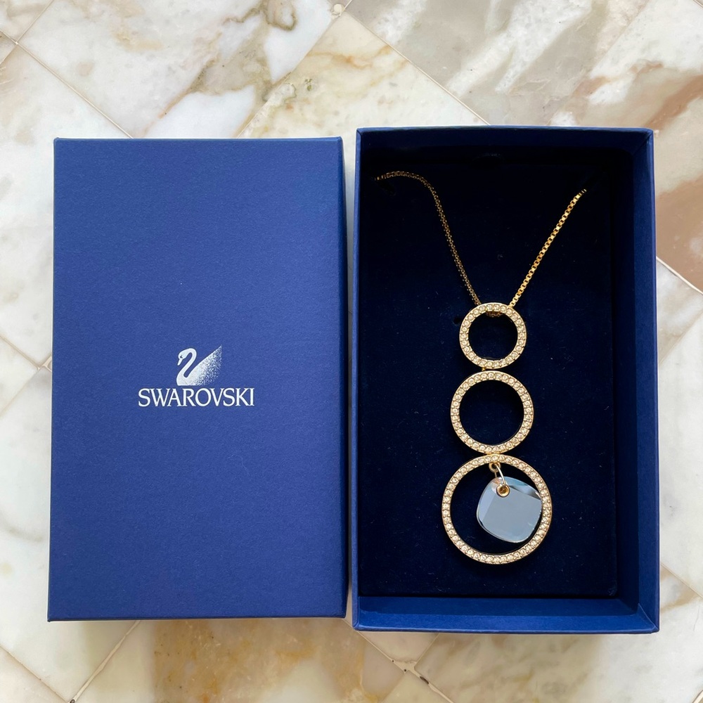 Swarovski Crystal Gold Tone Necklace